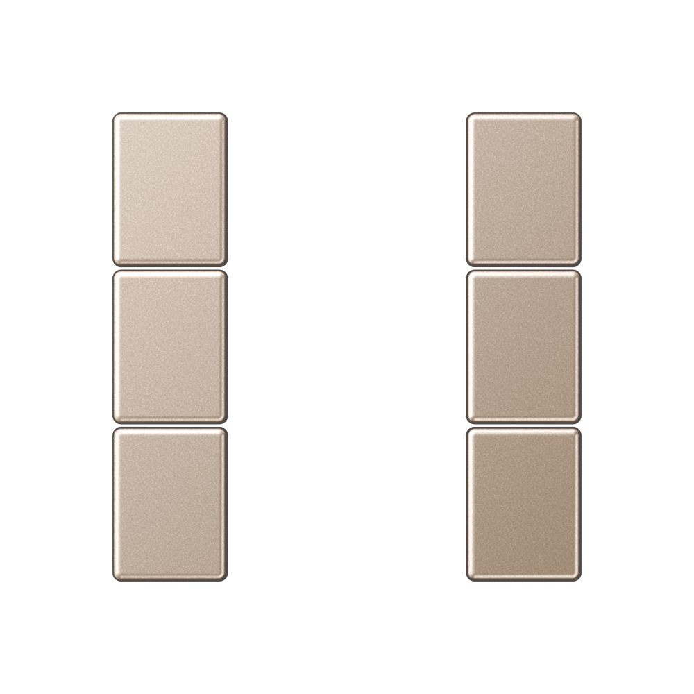 JUNG Taste 3t Schalt/Dimm chr glz A 503 TS CH f.Bussystem