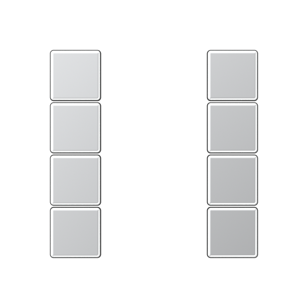 JUNG Taste_4t Schalt/Dimm alu glz A 504 TS L f.Bussystem