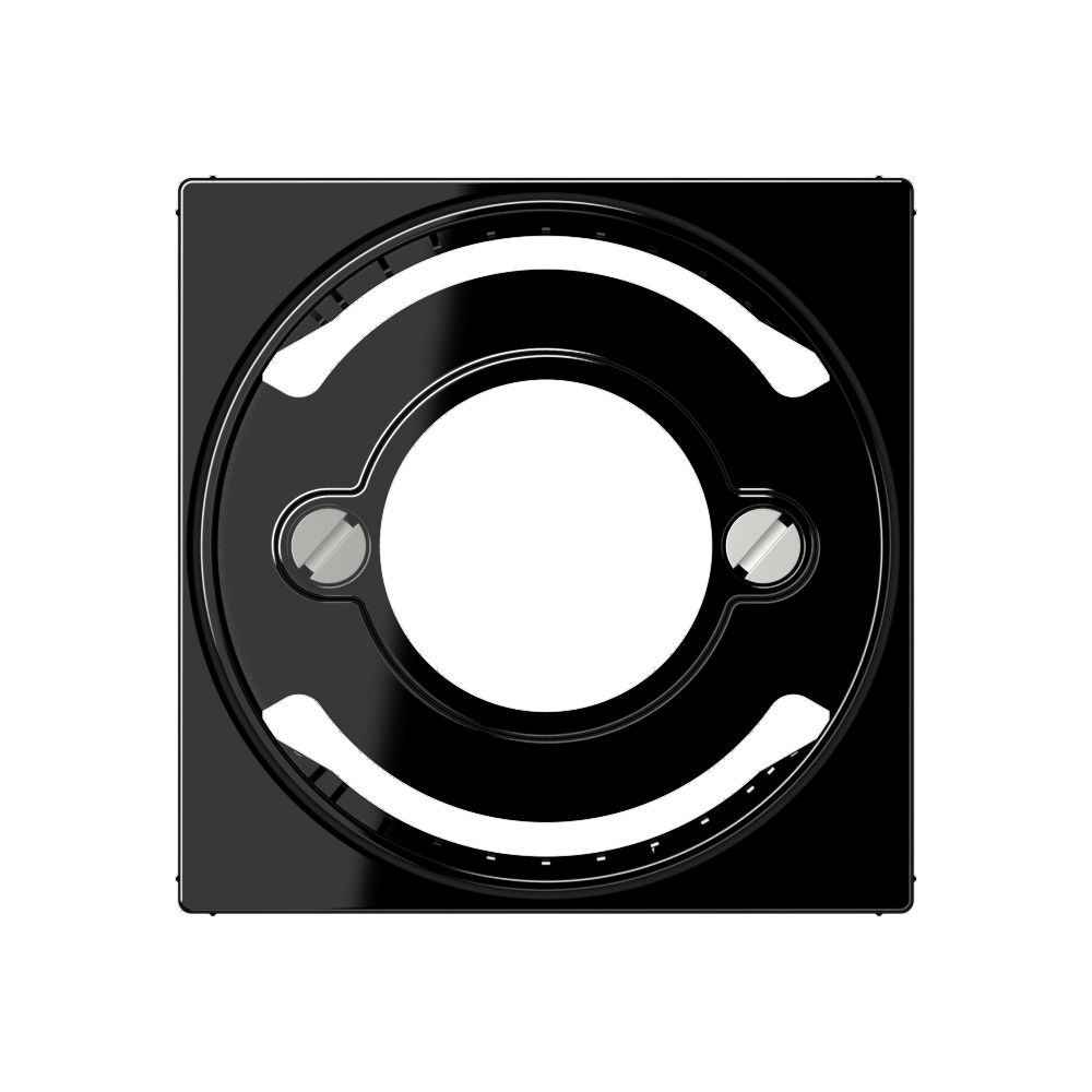 JUNG Zentralplatte Lichtsig sw AS/A A 537 BFPL SW Schraubbef