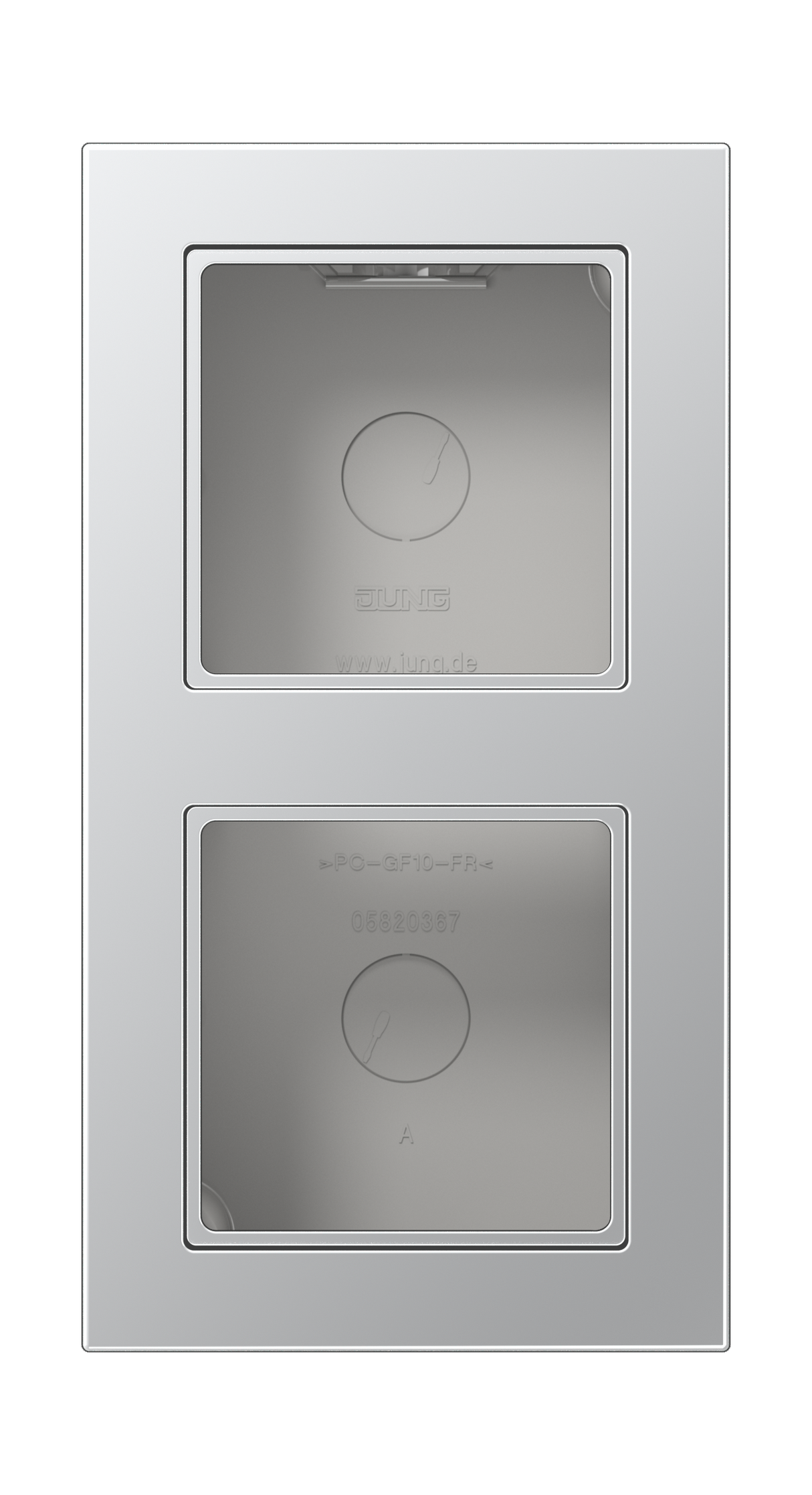 JUNG Gehäuse AP 2f Kst alu mt AP-Geh A 5582 BF A AL IP2X
