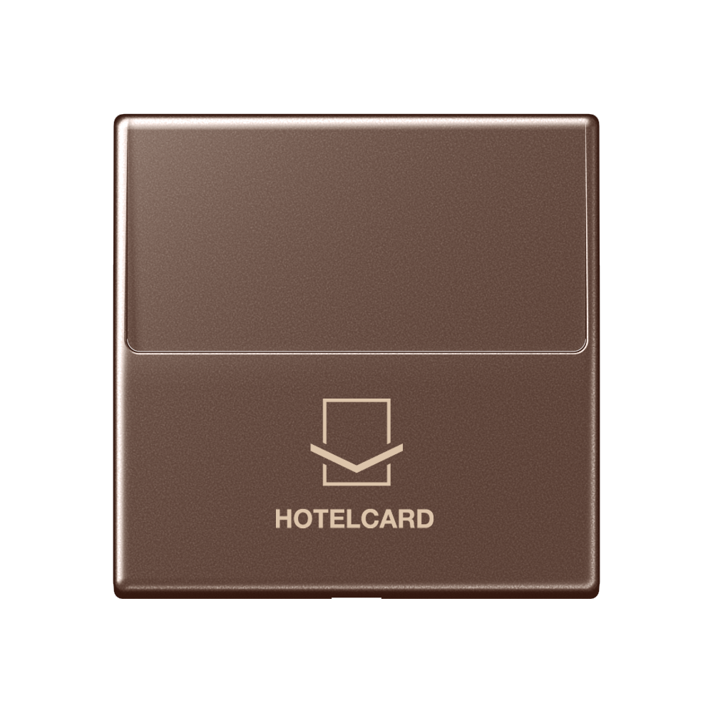 JUNG Hotelcard Schalter mokka glz A 590 CRD MO