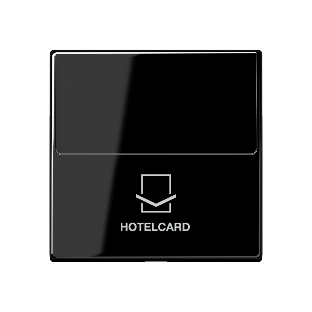 JUNG Hotelcard Schalter sw glz A 590 CRD SW