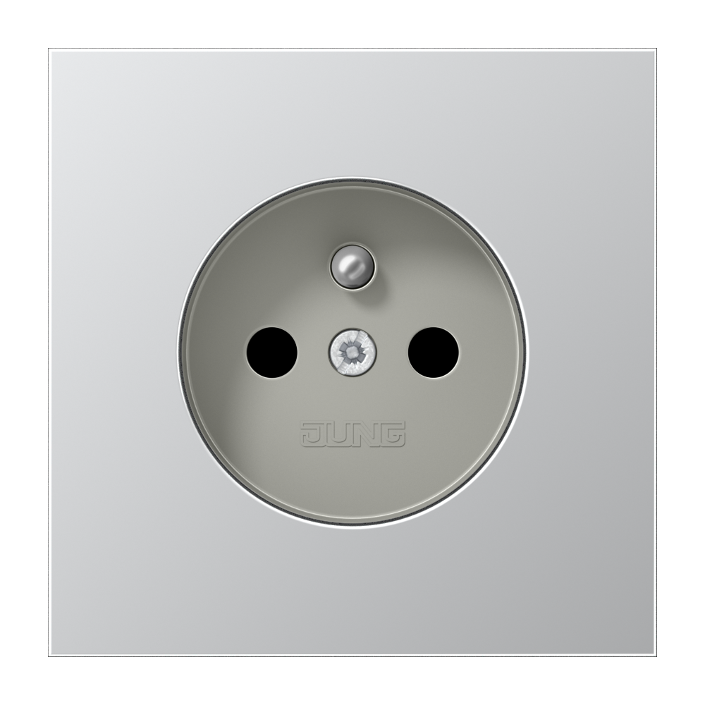 JUNG Steckdose 1f alu UP Schutzk IP20 LS AL 1520 FKI vert