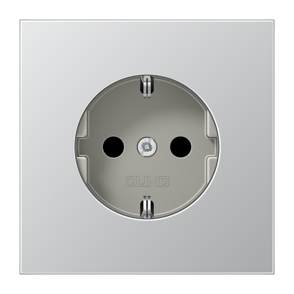 JUNG Steckdose 1f alu mt UP IP20 vert LS AL 1521