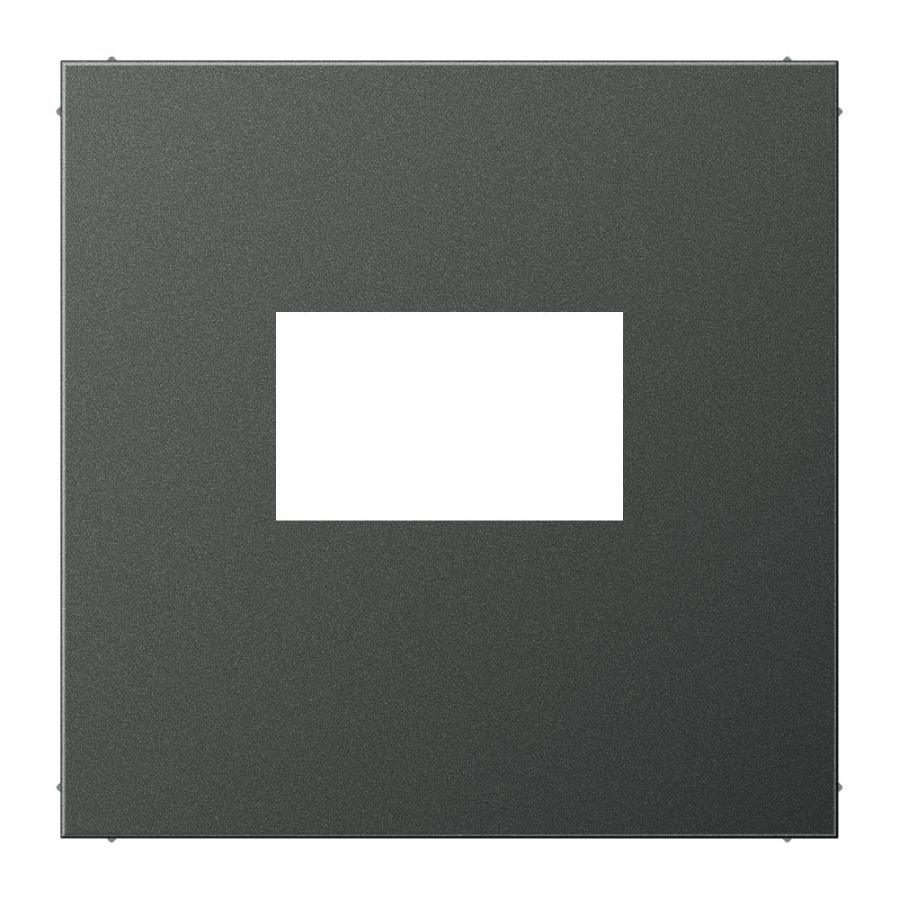 JUNG Einbaurahmen 1f anth mt Metall LS AL 1969 USB AN f.GEB-K