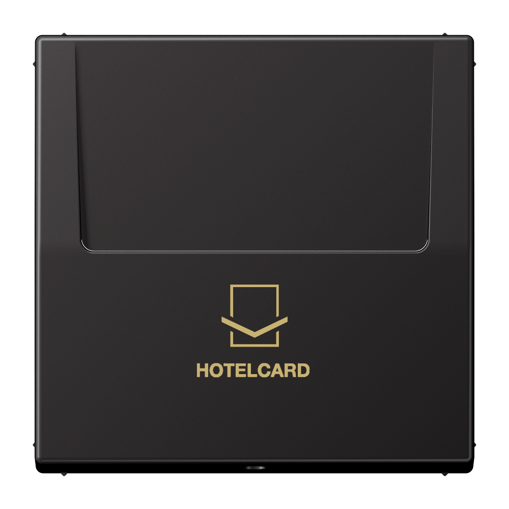 JUNG Zentralplatte Hotelcard alu m.Aufdr LS AL 2990 CARD D Klemmbef