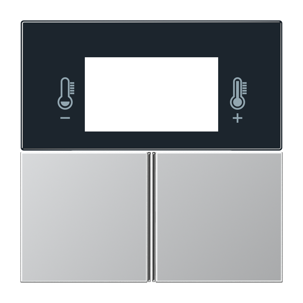 JUNG Taste 3t Schalter alu mt LS AL 4093 TSA f.Bussystem