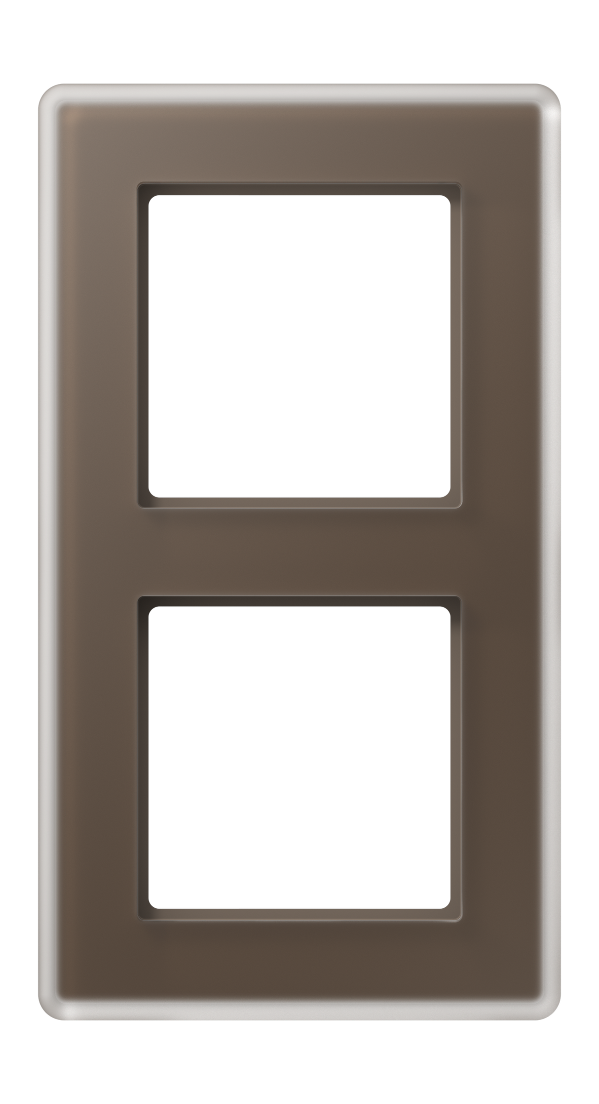 JUNG Einbaurahmen 2f mokka mt Glas AV 582 GLM MO f.GEB-K