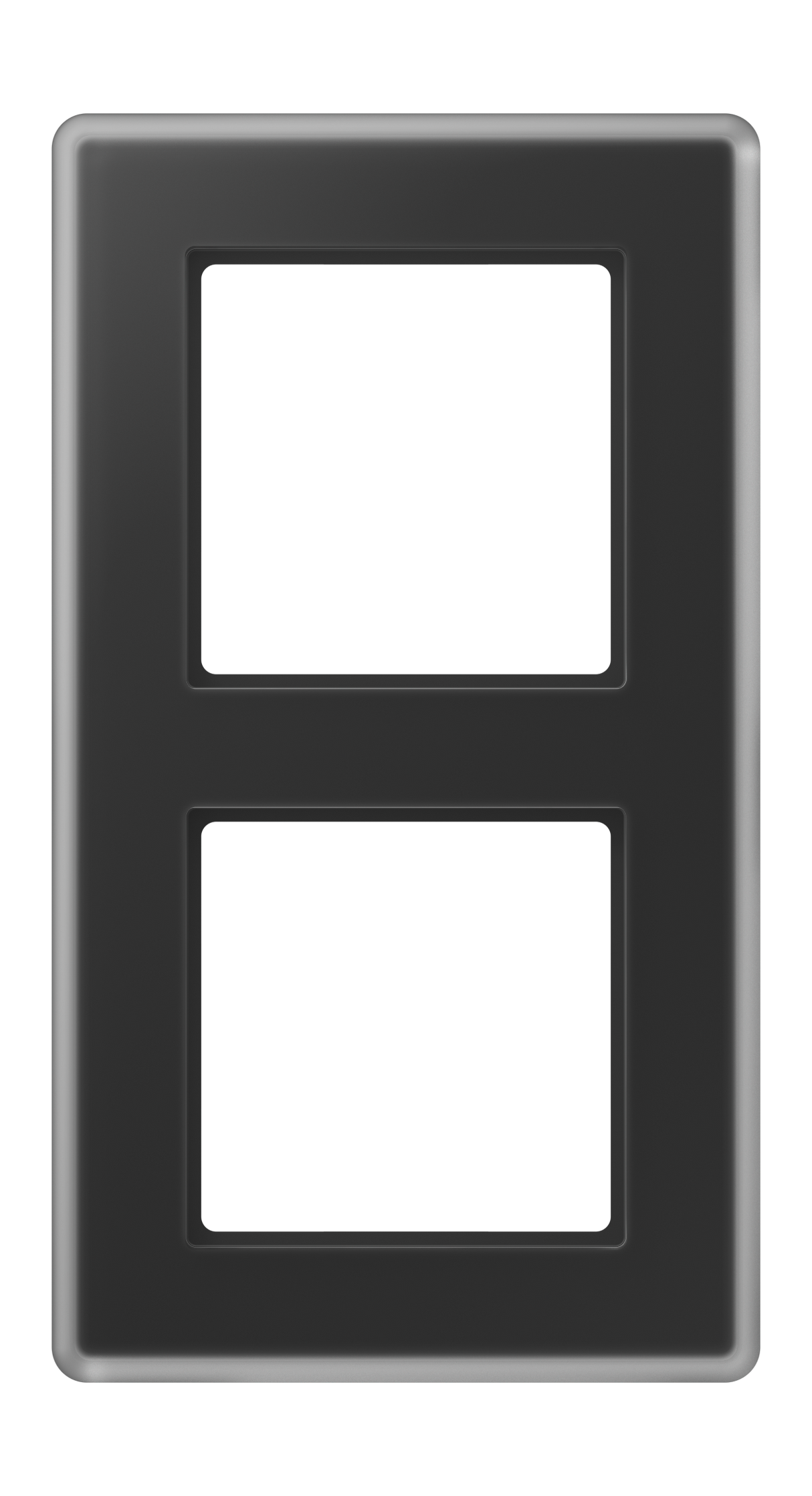JUNG Einbaurahmen 2f sw mt Glas f.GEB-K AV 582 GLM SW