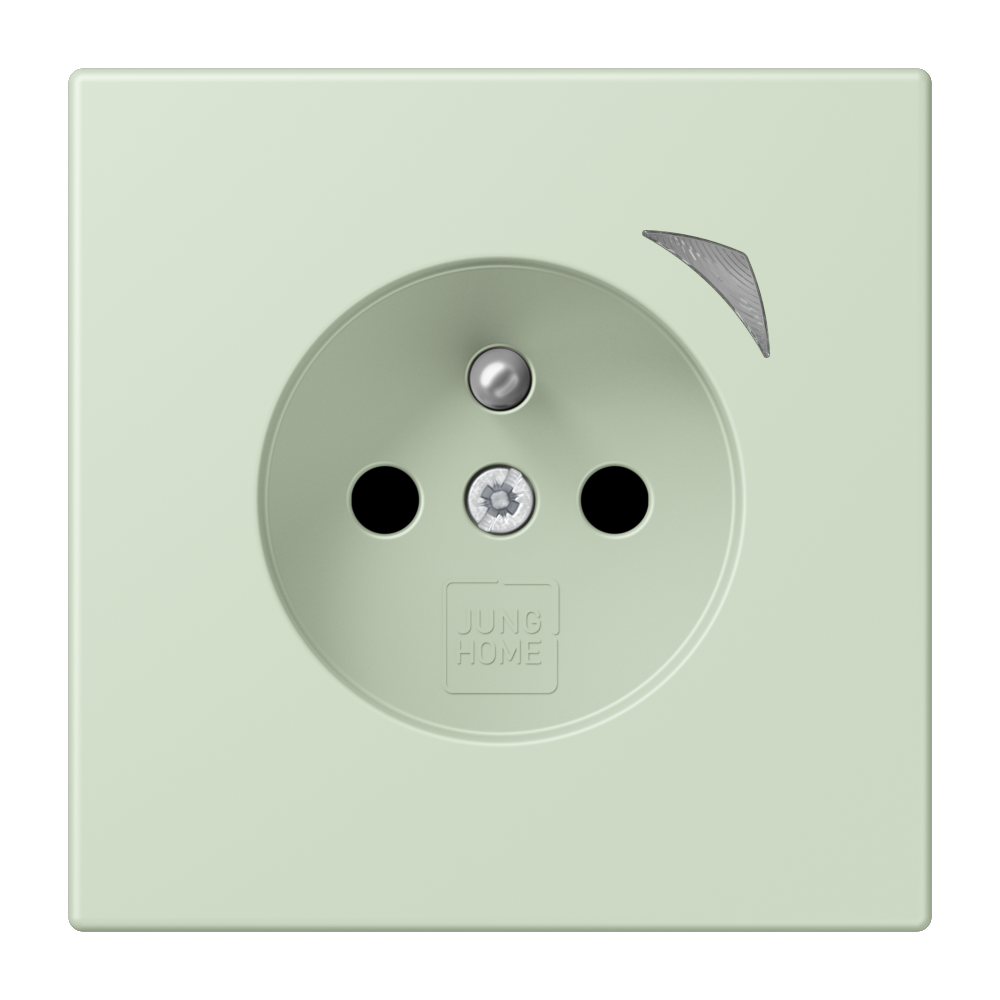JUNG Steckdose 1f ver_ang_pal mt UP m.BS BT LC 1521 F SE 218 Schutzk IP20 vert