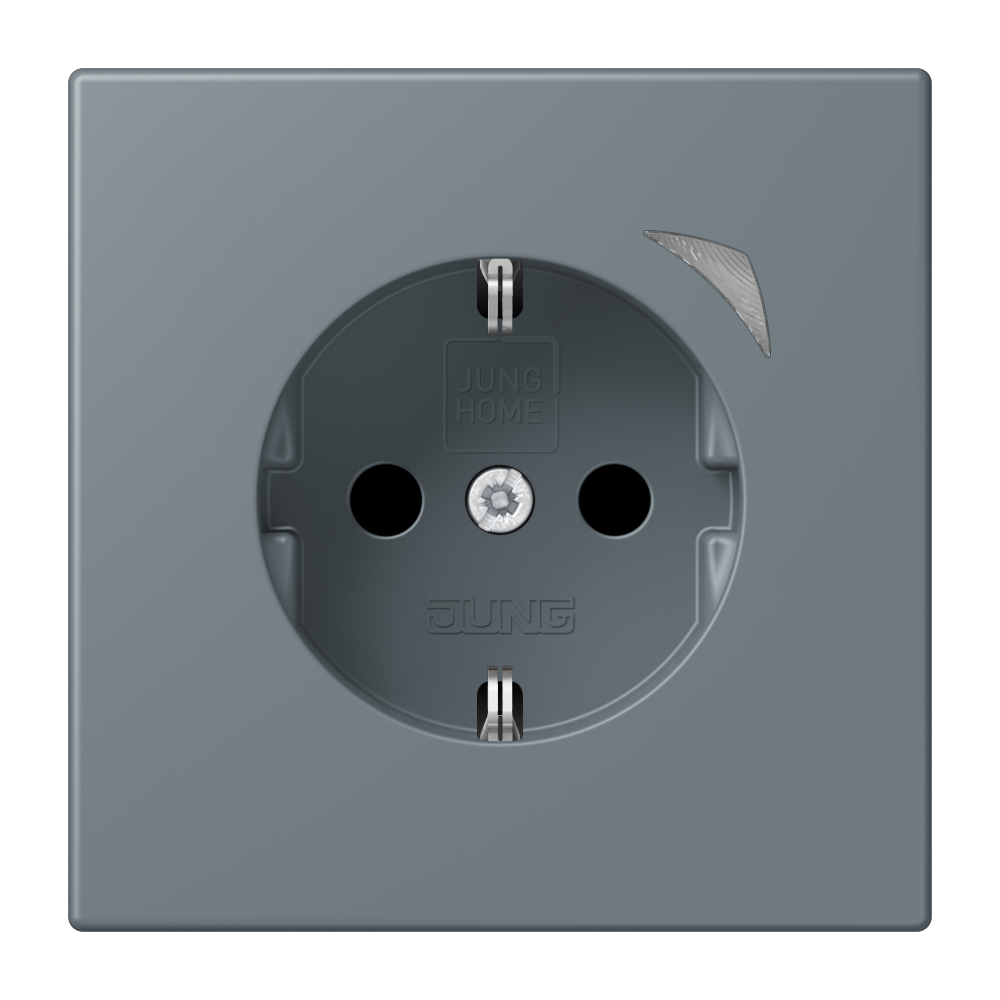JUNG Steckdose 1f gri_59 mt UP m.BS IP20 BT LC 1521 SE 251 vert