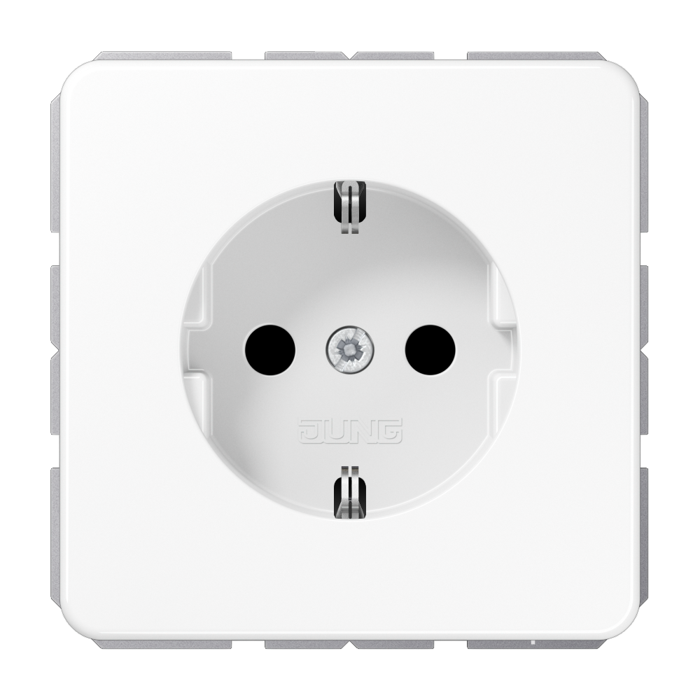 JUNG Steckdose 1f aws glz UP IP20 vert CD 1520 BF WW