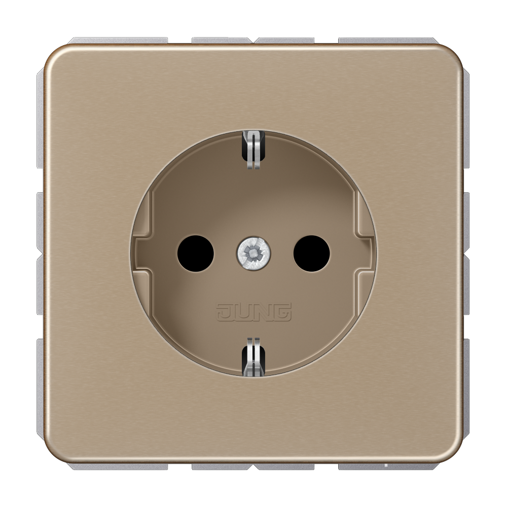 JUNG Steckdose 1f go/brz UP IP20 vert CD 1520 GB