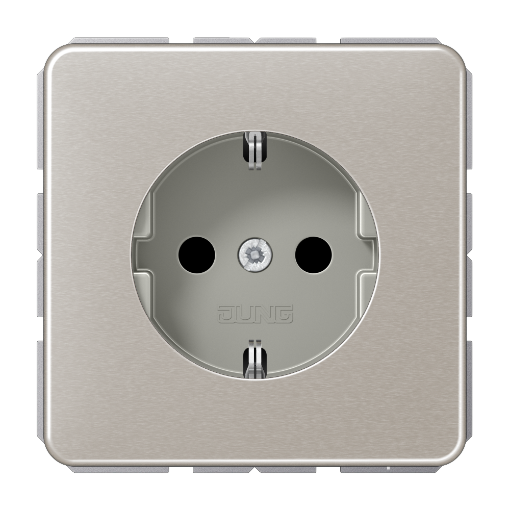 JUNG Steckdose 1f pt glz UP IP20 vert CD 1520 PT
