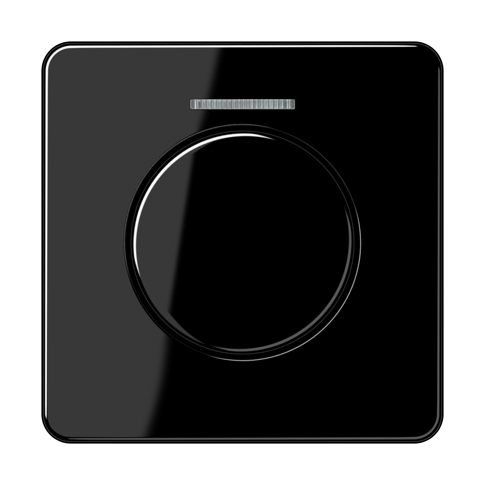 JUNG Drehknopf Symbol Dimmer sw glz CD 1540 KO5 SW