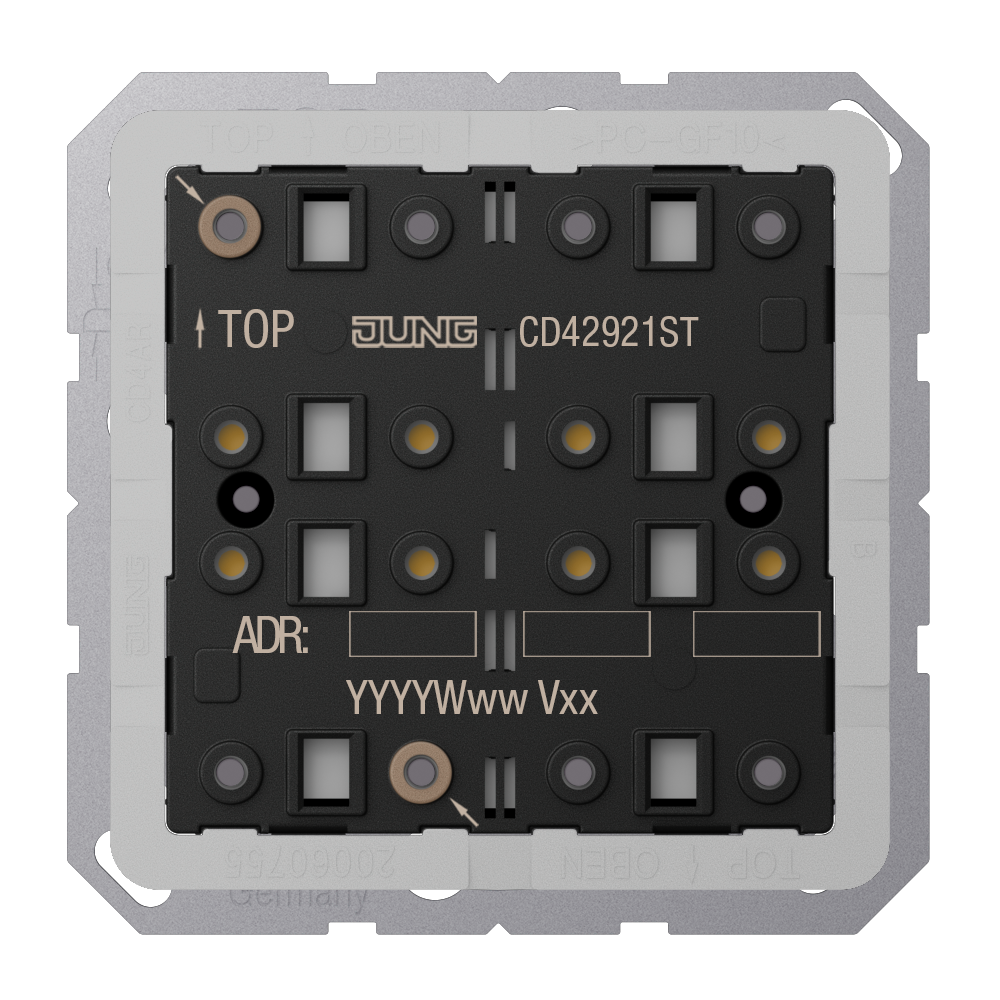 JUNG Tastsensor KNX UP 4pkt inkl.Ankoppl CD 4292 1ST LED