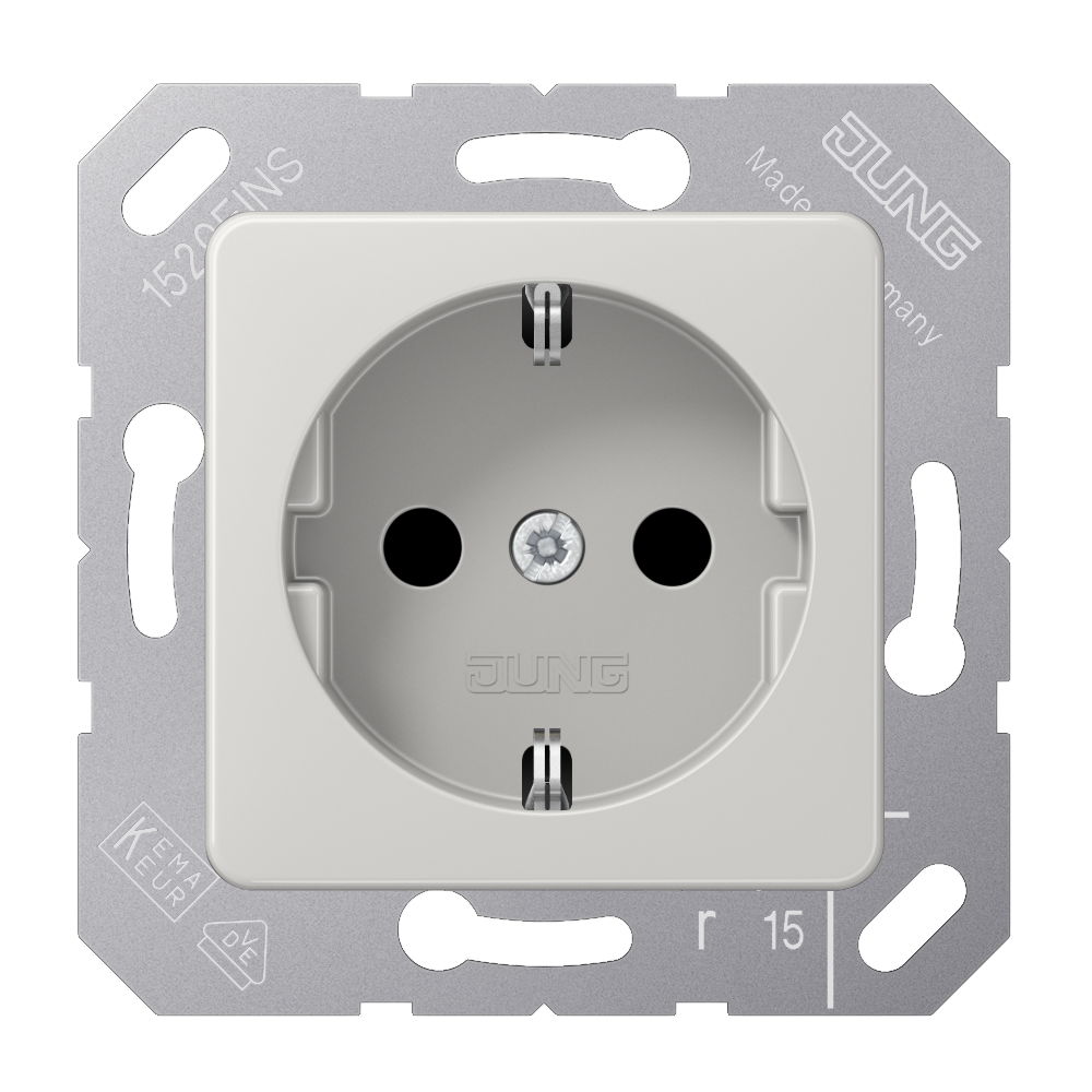 JUNG Steckdose 1f lgr glz UP IP20 vert CD 5120 BF LG
