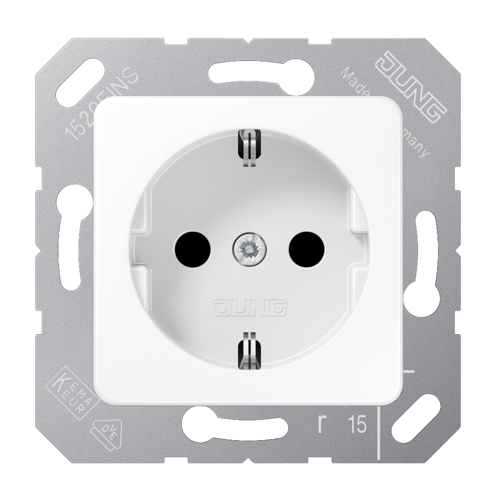 JUNG Steckdose 1f aws glz UP IP20 vert CD 5120 BF WW