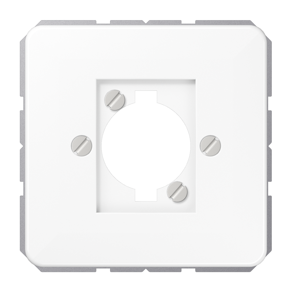 JUNG Einsatz XLR 1f aws Schraubbef CD 568 WW ohne Beschriftungsfeld