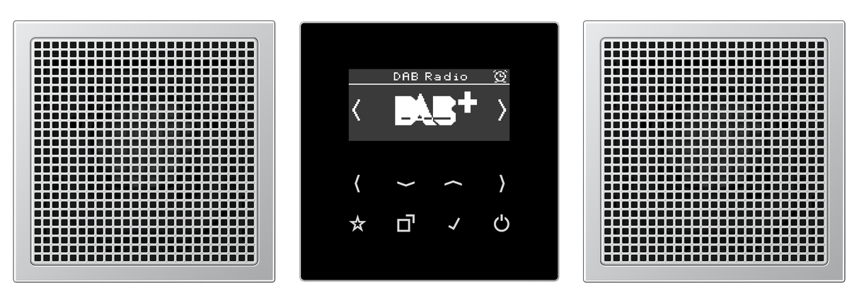 JUNG Radio RDS alu digi 1Weck 16speich LS DAB AL2 m.NT UKW-Empfänger
