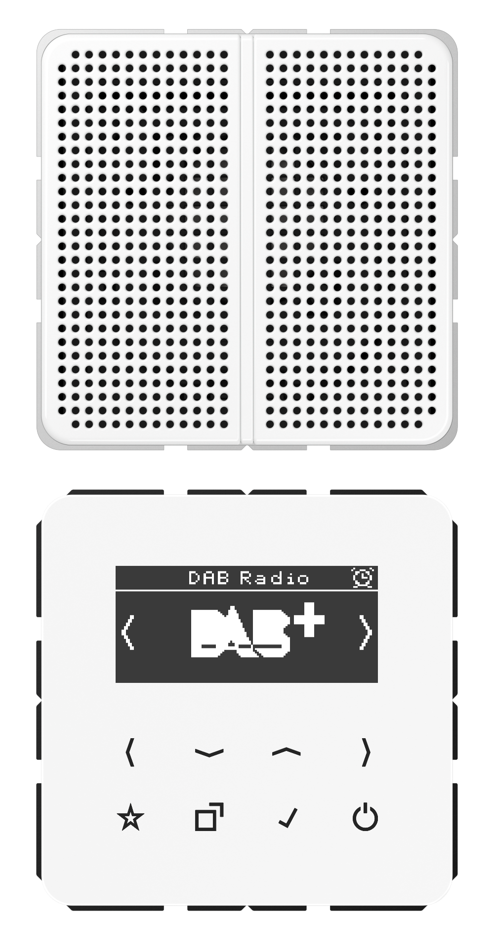 JUNG Radio RDS ws digi 1Weck 16speich CD DAB 1 WW m.NT UKW-Empfänger