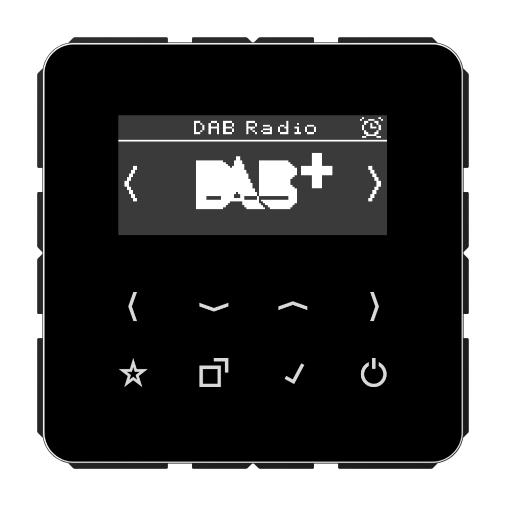 JUNG Radio RDS sw digi 1Weck 16speich CD DAB SW m.NT UKW-Empfänger