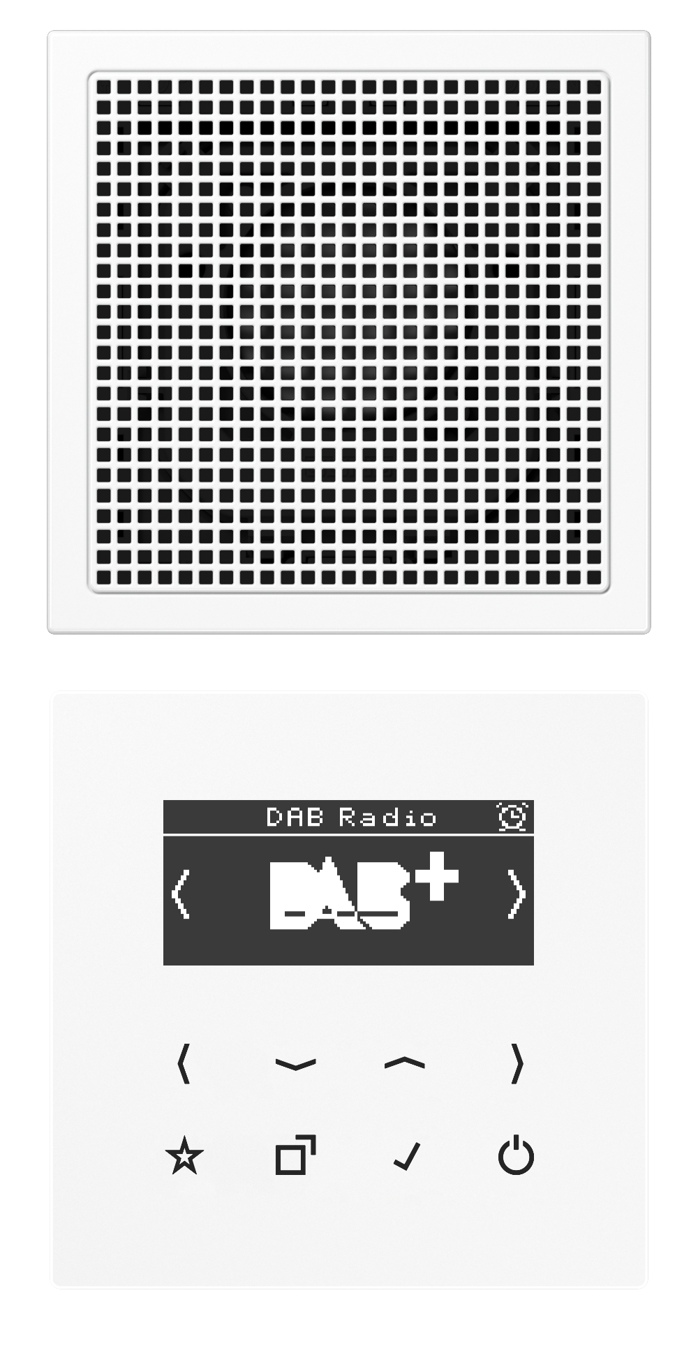 JUNG Radio RDS ws digi 1Weck 16speich LS DAB 1 WW m.NT UKW-Empfänger