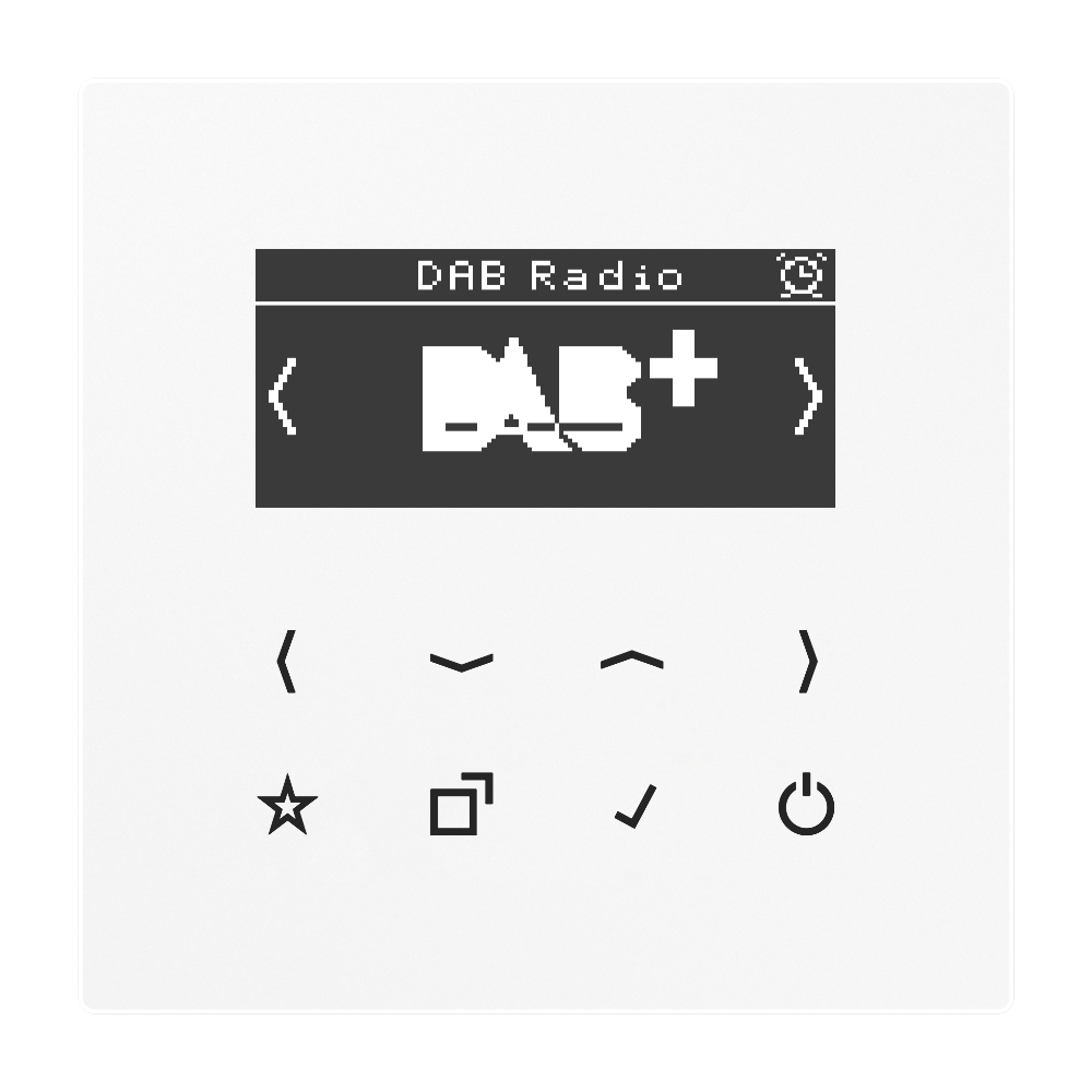 JUNG Radio RDS ws digi 1Weck 16speich LS DAB WW m.NT UKW-Empfänger