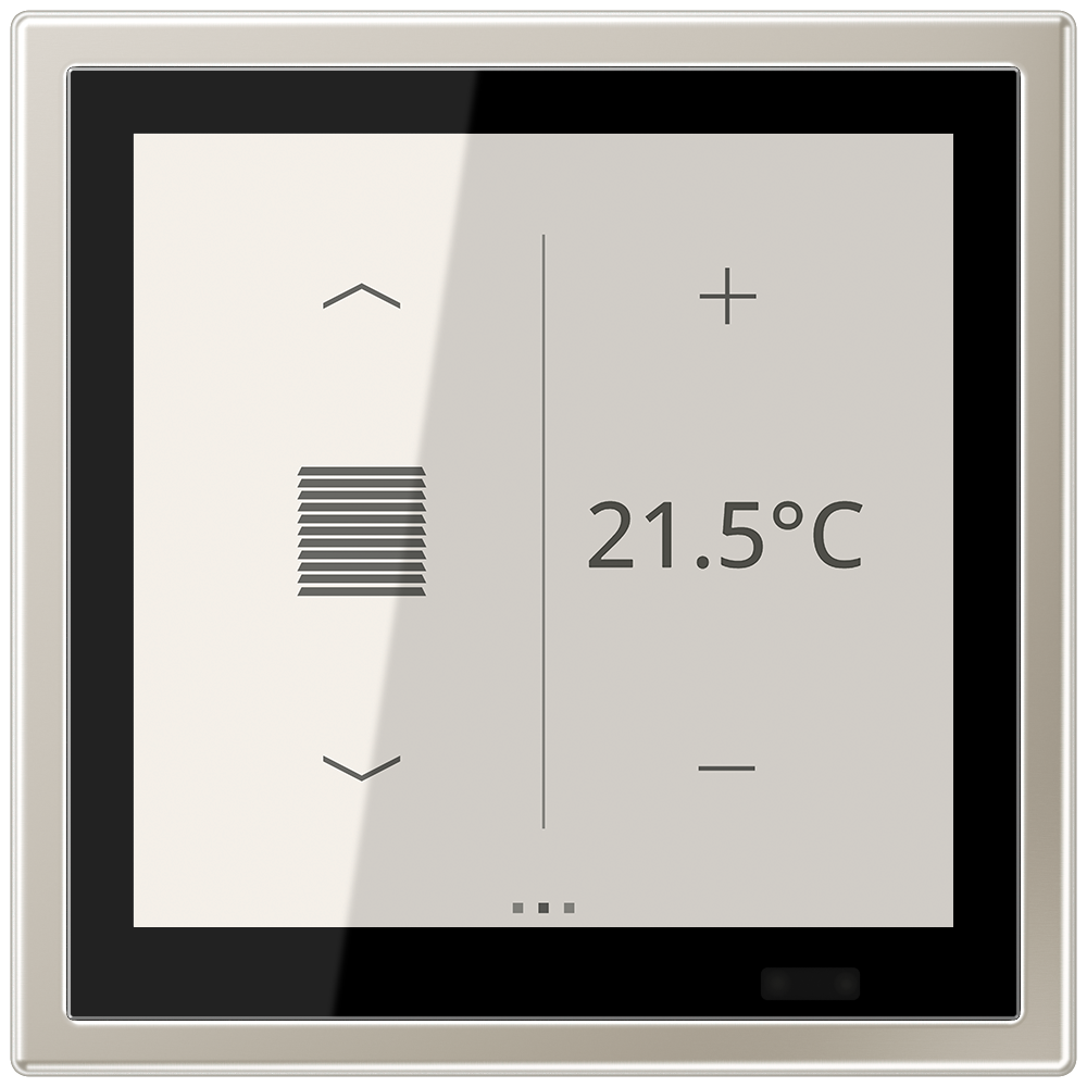 JUNG Bedienelement KNX Metall edst UP ES 459 D 1S 6Bet man.SollwVerst