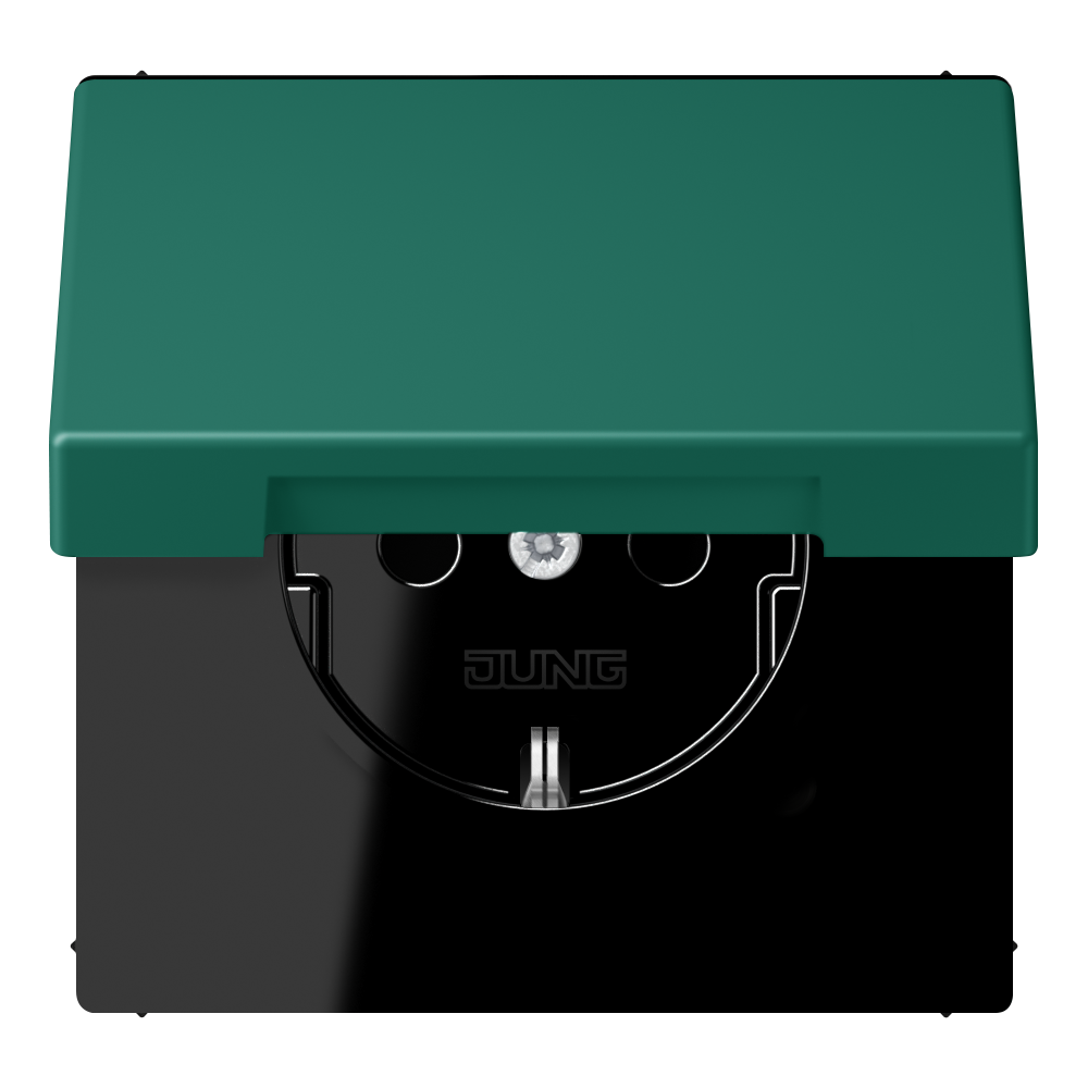 JUNG Steckdose 1f ver_ang UP Klappd IP20 LC 1520 BFKL 216 vert
