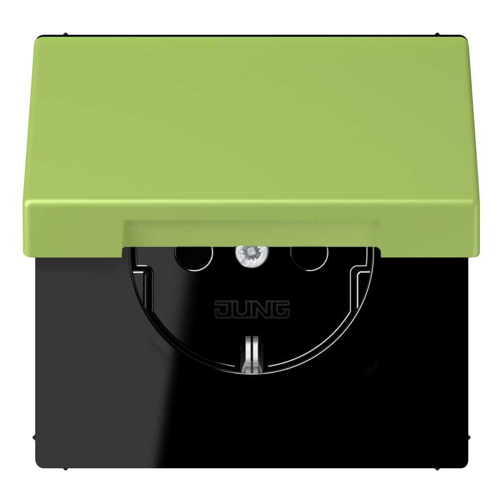 JUNG Steckdose 1f ver_cla UP Klappd IP20 LC 1520 BFKL 221 vert