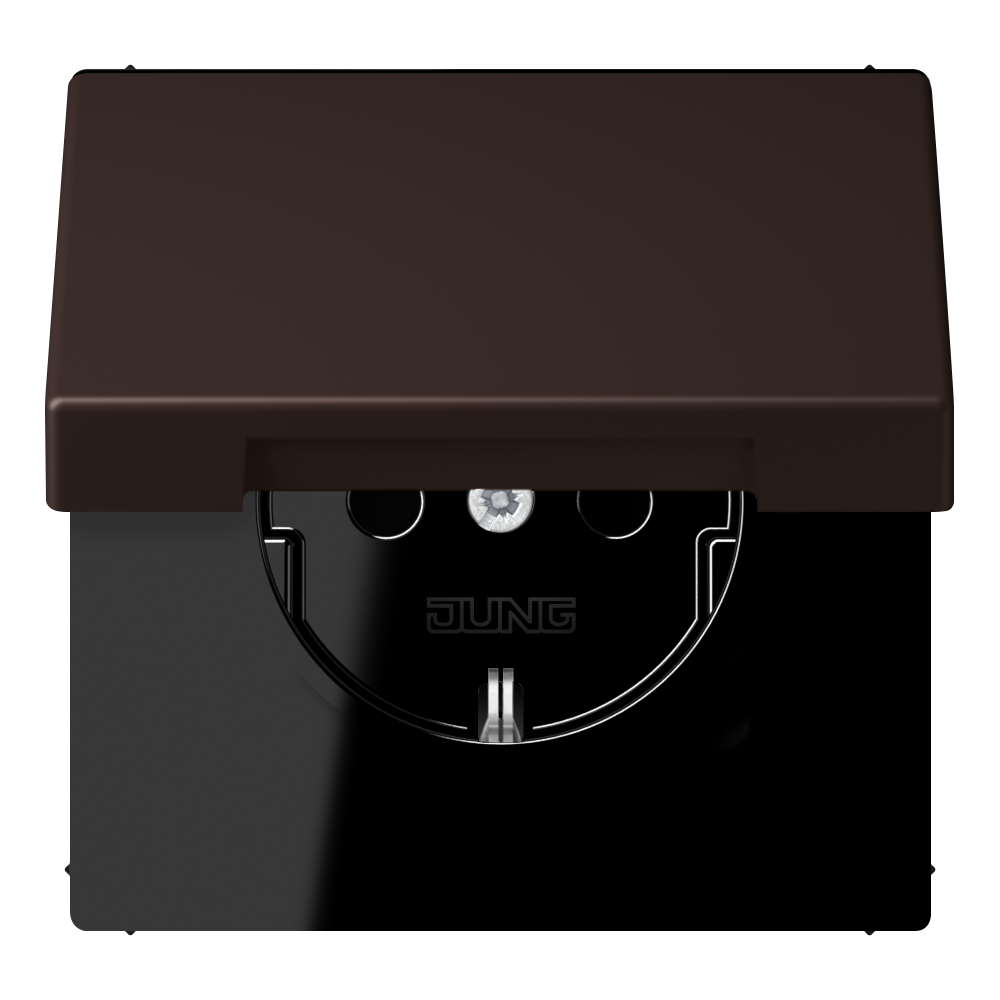 JUNG Steckdose 1f ter_d'o_59 UP Klappd LC 1520 NBFKL 252 IP20 vert