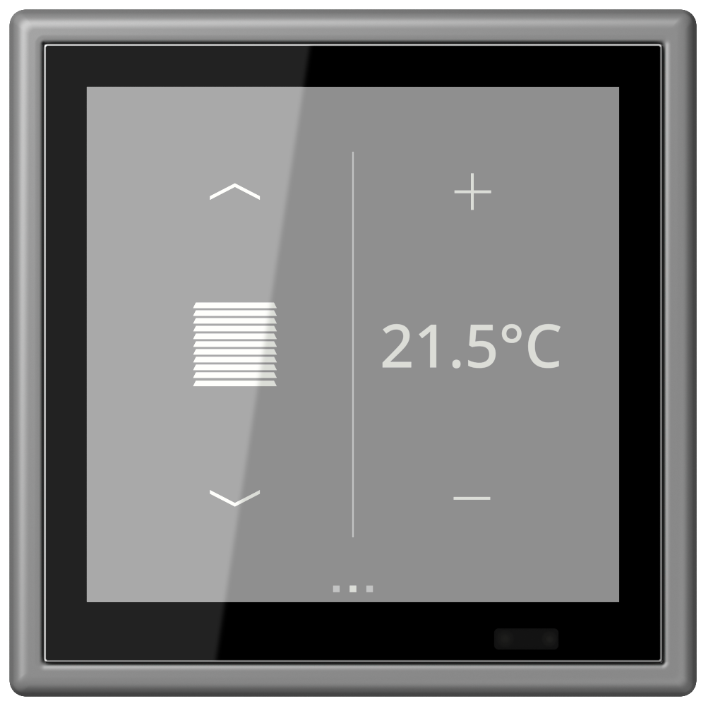 JUNG Bedienelement KNX Kst gri_31 UP LC 459 D 1S 203 6Bet man.SollwVerst