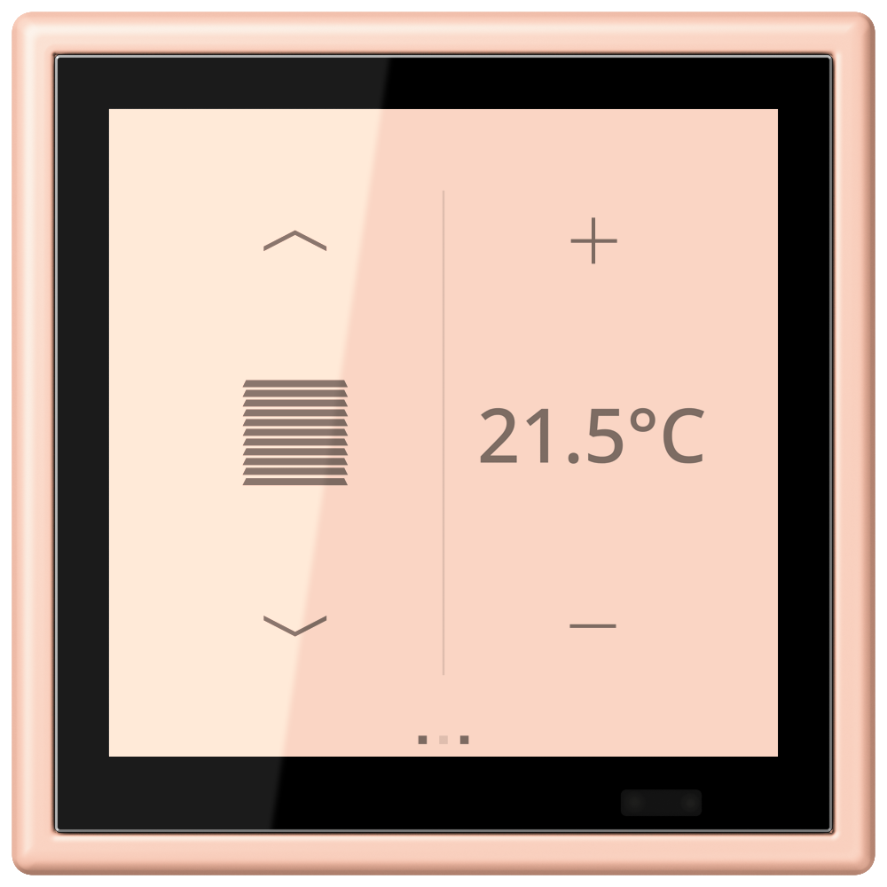 JUNG Bedienelement KNX Kst l'ocr_rou_cla LC 459 D 1S 234 UP 6Bet man.SollwVerst