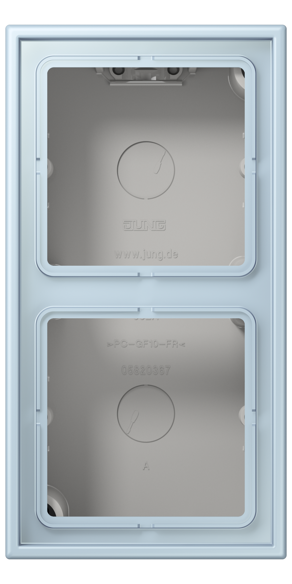 JUNG Gehäuse AP 2f Kst out_cla mt AP-Geh LC 582 A 208 IP2X