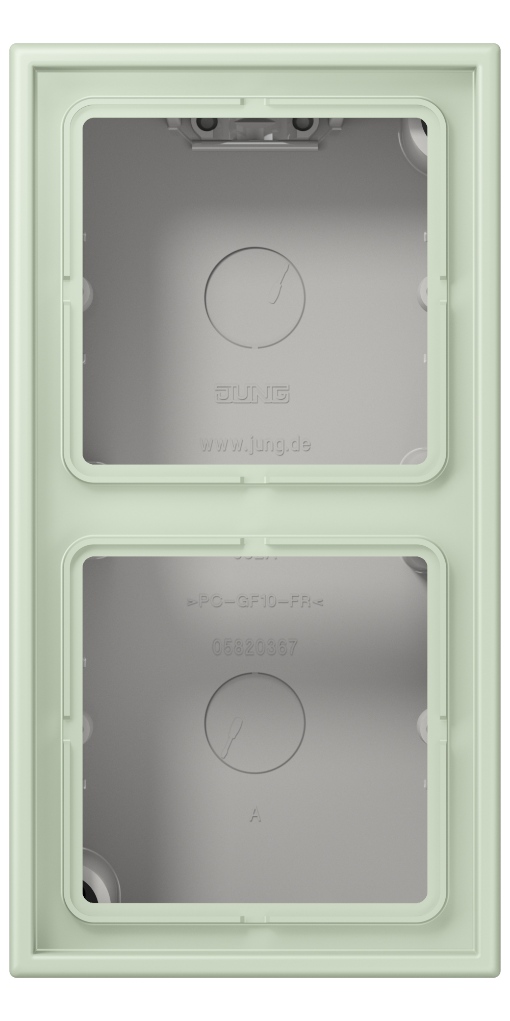 JUNG Gehäuse AP 2f Kst gn mt AP-Geh IP2X LC 582 A 218