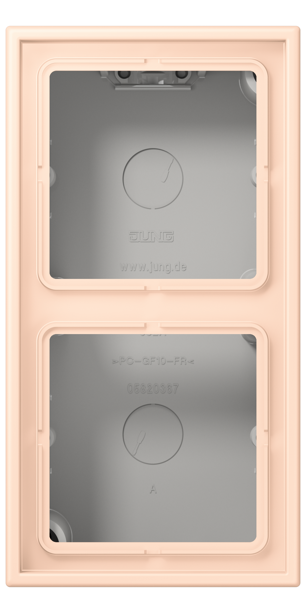 JUNG Gehäuse AP 2f Kst ros_pal mt AP-Geh LC 582 A 228 IP2X