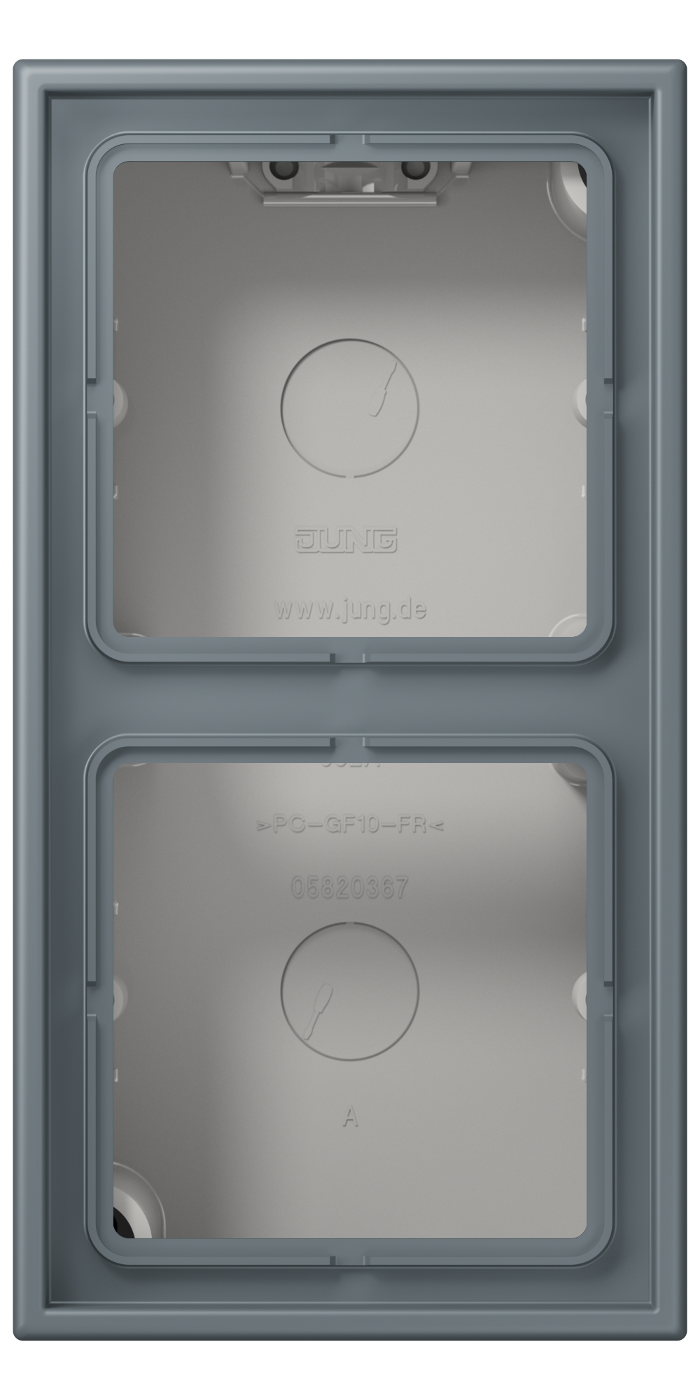JUNG Gehäuse AP 2f Kst gr mt AP-Geh IP2X LC 582 A 251