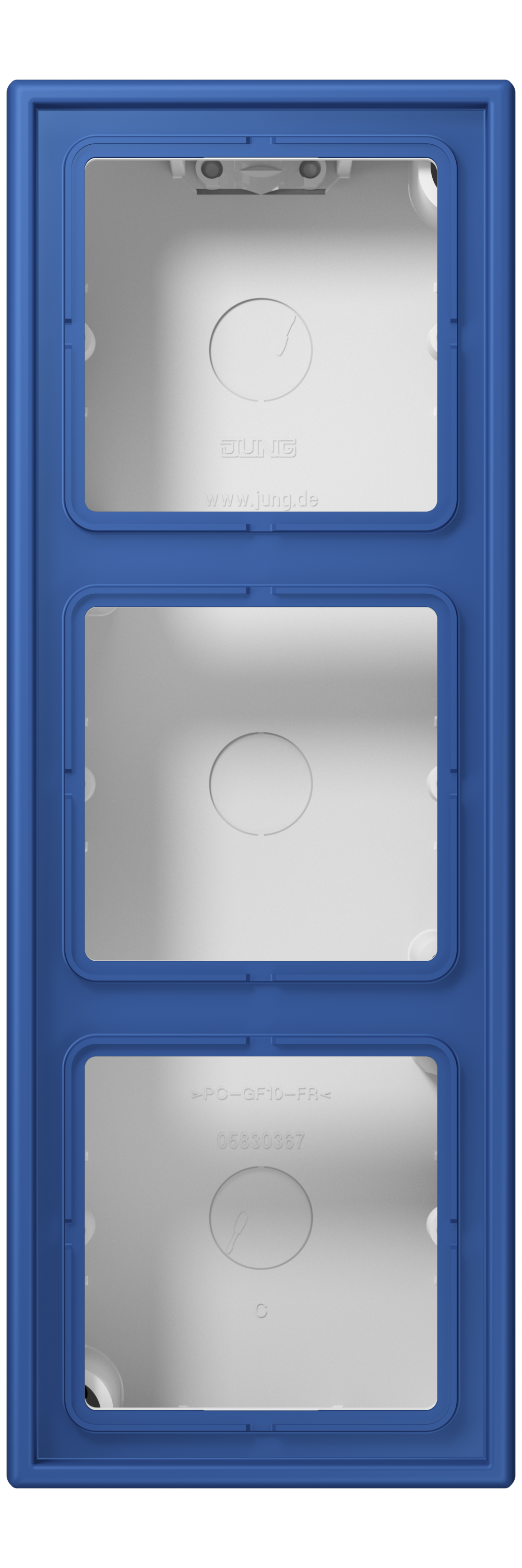 JUNG Gehäuse AP 3f Kst bl mt AP-Geh IP2X LC 583 A 253