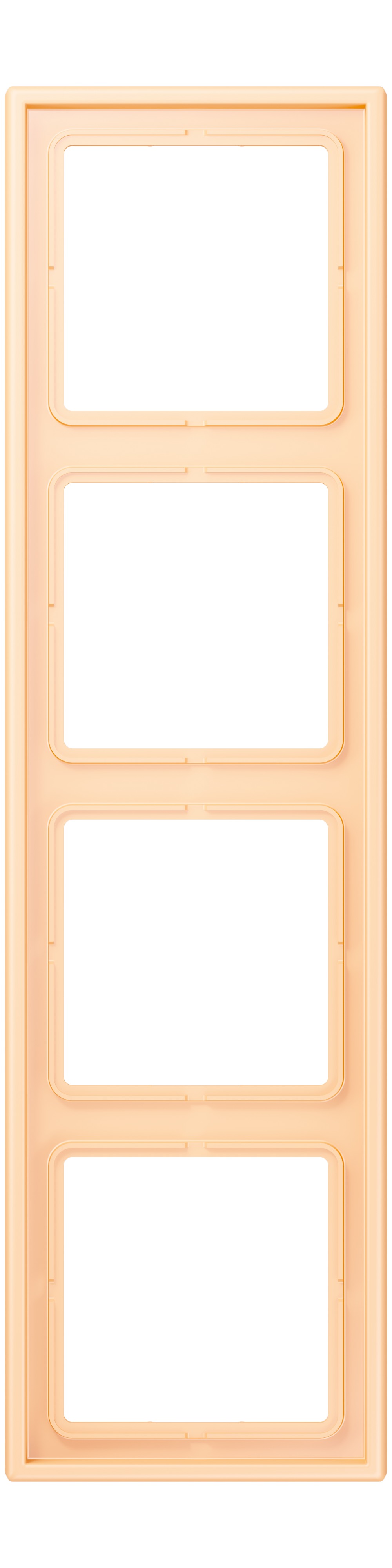 JUNG Einbaurahmen 4f ocre mt Kst f.GEB-K LC 984 223