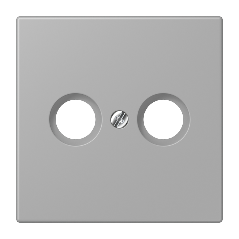 JUNG Zentralplatte Ant.dose gri_moy LC 990 TV 204 Schraubbef
