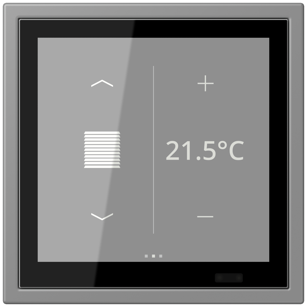 JUNG Bedienelement KNX Kst gri_31 UP LCZ 459 BF D 1S 203 6Bet man.SollwVerst