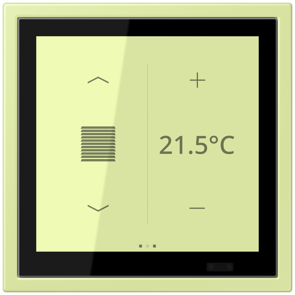 JUNG Bedienelement KNX Kst ver_jau_cla LCZ 459 BF D 1S 222 UP 6Bet Status-LED
