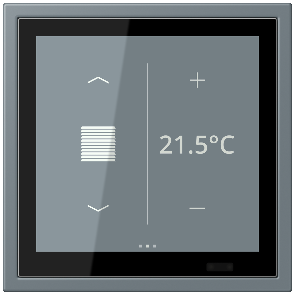 JUNG Bedienelement KNX Kst gri_59 UP LCZ 459 BF D 1S 251 6Bet man.SollwVerst