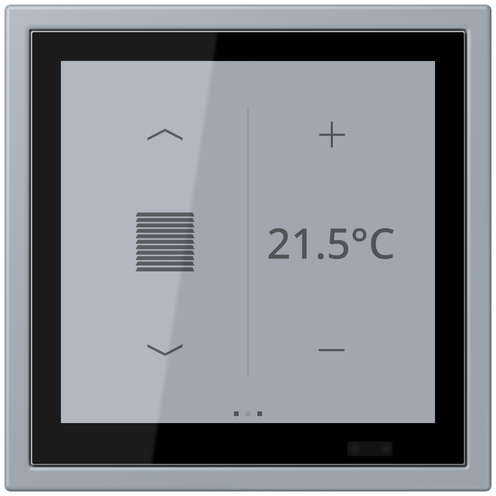 JUNG Bedienelement KNX Kst gri_cla_59 UP LCZ 459 BF D 1S 257 6Bet man.SollwVerst