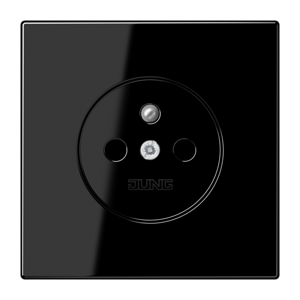 JUNG Steckdose 1f sw glz UP Schutzk IP20 LS 1520 FKI SW vert