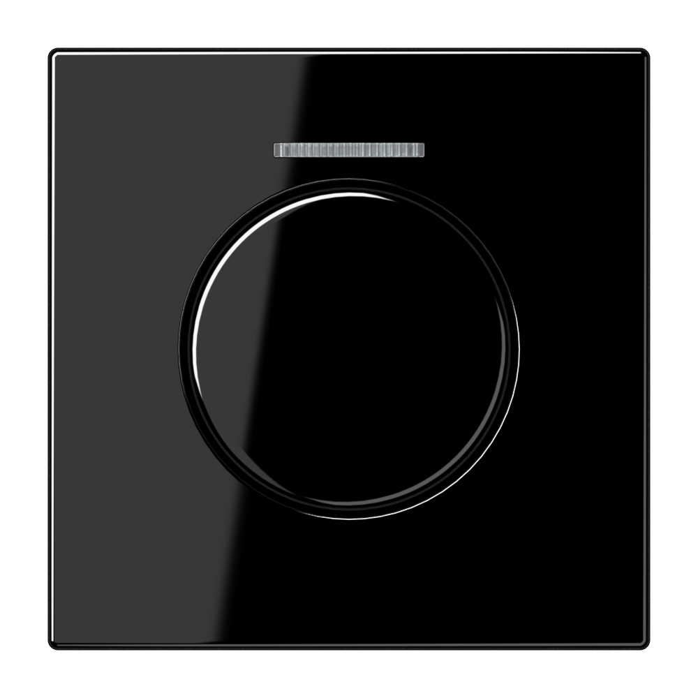 JUNG Drehknopf Symbol Dimmer sw glz LS 1940 KO5 SW