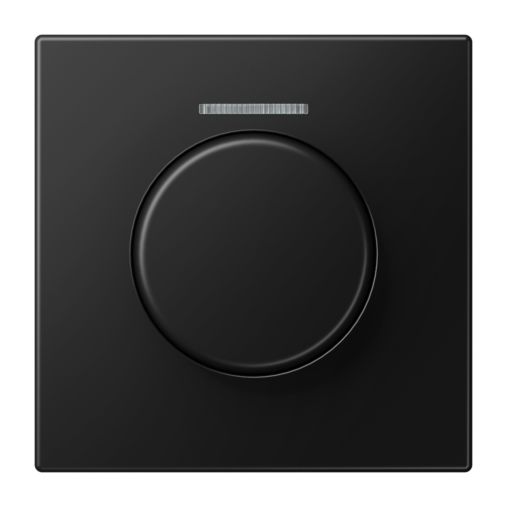JUNG Drehknopf Symbol Dimmer gra-sw mt LS 1940 KO5 SWM