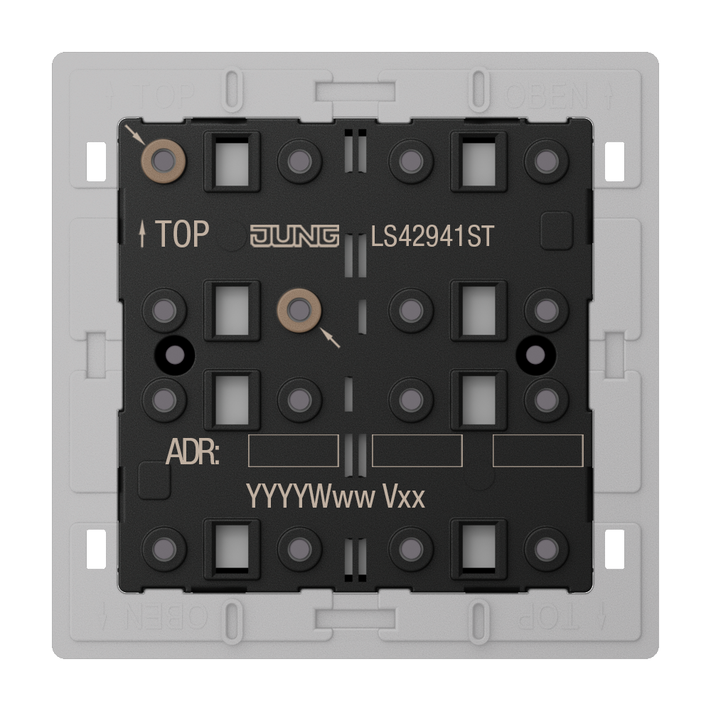 JUNG Tastsensor KNX UP 8pkt inkl.Ankoppl LS 4294 1ST LED