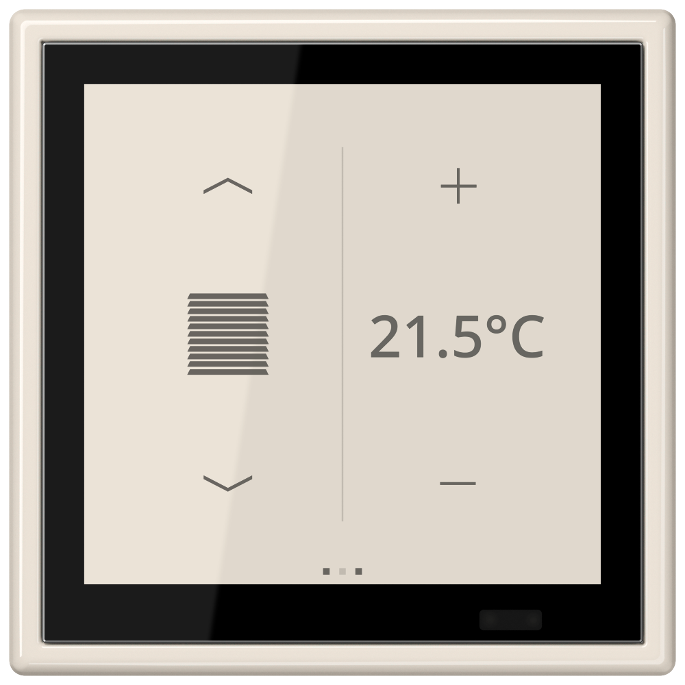 JUNG Bedienelement KNX Kst ws UP LS 459 D 1S man.SollwVerst Status-LED